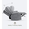 Recliner Chairs with Heat and Massage - 360° Swivel Chair for Adults- Manual Rocking Chair with Cup Holder for Living Room, Bedroom - 3 of 4