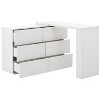 ORRD White 6-Drawer Multi-Functional Table with Removable Desktop & 3 Storage Compartments - 4 of 4