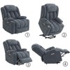Grungis Linen Lift Massage Chairs for Elderly,Recliner Chairs with 8-Point Vibration Massage and Lumbar Heating for Living Room - 4 of 4