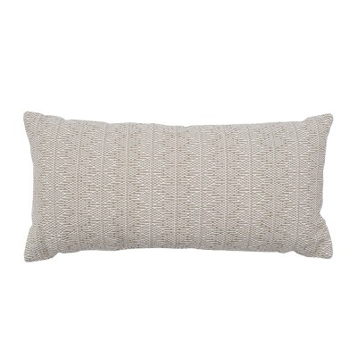 carol & frank 12" x 24" Roe Cotton Woven Decorative Throw Pillow