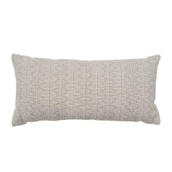 carol & frank 12" x 24" Roe Cotton Woven Decorative Throw Pillow