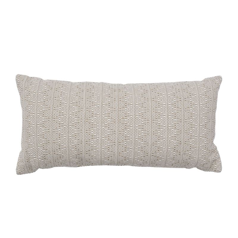 carol & frank 12" x 24" Roe Cotton Woven Decorative Throw Pillow, 1 of 7