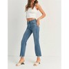 Women's High Rise Crop Flare w/ Distressed Hem Medium - JUST BLACK DENIM - 2 of 4