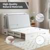 Murphy Bed Cabinet with Foldable Mattress, Queen Murphy Bed with Charging Station, Drawers - 4 of 4