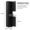 Lycvki 69" H  Kitchen Storage Cabinet with 2 Barn Doors and 1 Drawer - 3 of 4