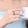 Wendy Eternity Wedding Band Ring Sterling Silver Cz Womens Ginger Lyne Collection - 6 - 4 of 4
