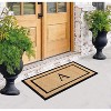 A1HC Natural Coir and Rubber Backing Monogrammed Door Mat, Anti-Shed Entry Doormat - 4 of 4