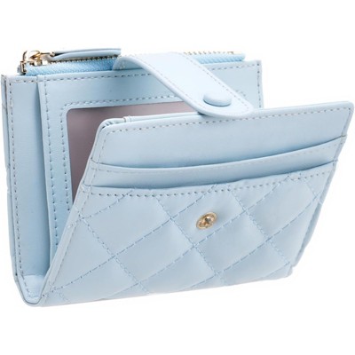 FATMOON Slim Bifold Wallet for Women - RFID Blocking with Zipper Coin Pocket & ID Window,Compact & Lightweight Design for Everyday Use,Travel
