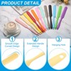 Unique Bargains Silicone Heat Resistant Non-Stick Long Handle Food Spatula for Jars 4 Pcs - 3 of 4