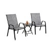Sapphtopaz Patio Furniture Set Outdoor Chairs and Table Porch Furniture 3 Piece for Outdoor, Backyard, Terrace - 4 of 4
