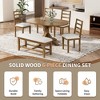 Whisen 6-Piece Dining Table Set with Leaf - 3 of 4