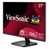 ViewSonic VA2756A-MHD 27 Inch IPS 1080p Monitor with 120Hz, Eye Care, HDMI, DisplayPort, and VGA Inputs for Home and Office - image 2 of 4