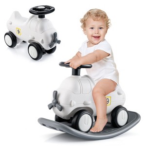 Costway 3-in-1 Rocking Horse & Sliding Car w/ Detachable Balance Board Indoor & Outdoor - 1 of 4
