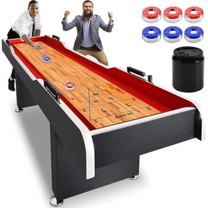 SereneLife 9 ft. Platinum Shuffleboard Table with Poly-Coated Surface SLSHFBRD108 - 1 of 4
