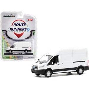 2015 Ford Transit High Roof Van Oxford White "Route Runners" Series 1 1/64 Diecast Model by Greenlight - 1 of 3