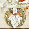 DII Woven Paper Placemat Set 6 Piece, Artichoke Green, 15" Dia - 4 of 4