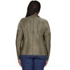 24seven Comfort Apparel Plus Size Cowl Neck Long Sleeve Shimmery Fabric Top - 3 of 4