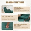 MOONMISS Chenille Single Sofa Bed with Wide Seat,Upholstered Lazy Sleeper Armchair,Reading Couch Set for Living Room,Bedroom - 3 of 4