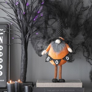 Whisen Fabric Standing Gnome with Holding Banner, Halloween Decoration - 1 of 4