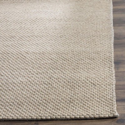 Beige Braided Hand-Tufted Wool Runner Rug 2'3" x 8'