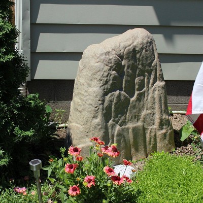 Extra Large Beige Resin Garden Landscape Rock