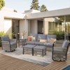 Buenhomino Patio Furniture Wicker Outdoor Conversation Set - 2 of 4