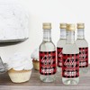 Big Dot of Happiness Flannel Fling Before the Ring - Mini Wine & Champagne Bottle Label Stickers - Buffalo Plaid Bachelorette Party Favor Gift - 16 Ct - 2 of 4