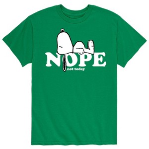 Men's - Peanuts - Men's Snoopy Chill Vibes Just Hanging Short Sleeves Short Sleeve Graphic T-Shirt - 1 of 4