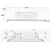 NicBex TV Stands for 70 inch TV, Modern Entertainment Center with  Gold Frame Base,TV Console for Living Room, Bedroom, Home - 3 of 4