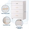 4 Drawer Wooden Dressers for Bedroom, Wood Chest of Drawers with Gold Handles for Closet, Modern Tall Dressers - 4 of 4