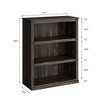 3 Tier Bookcase, Farmhouse Book Shelf with Storage, 40 Inch Tall Open Display Bookshelves - 2 of 4