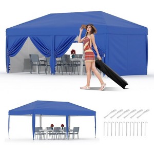 Pop-Up Canopy, Foldable Outdoor Sunshade Shelter, One-Push Setup Tent for Events, Parties, Camping and Commercia - 1 of 4