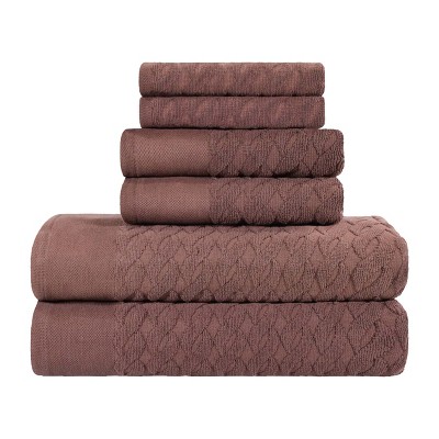 Premium Cotton Herringbone Medium Weight Bathroom Towel Set by Blue Nile Mills