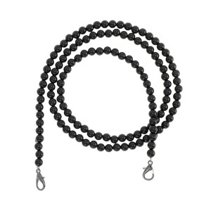 Unique Bargains Faux Pearl Handbag Strap Black 1 Pc - 1 of 4