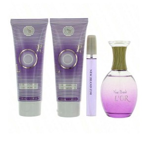 Lor by New Brand for Women - 4 Pc Gift Set 3.3oz EDP Spray, 0.5oz EDP Spray, 4.3oz Shower Gel, 4.3oz Body Lotion - 1 of 1