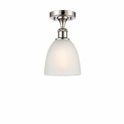 Castile - 1 Light Semi-Flush Mount In Industrial Style-11 Inches Tall and 6 Inches Wide