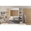 Twin Size Murphy Bed with Sofa and Shelves - 3 of 4