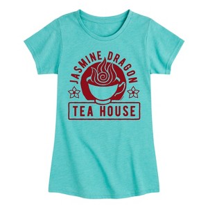 Girls' - Avatar: The Last Airbender - Jasmine Dragon Tea Fitted Short Sleeve Graphic T-Shirt - 1 of 4