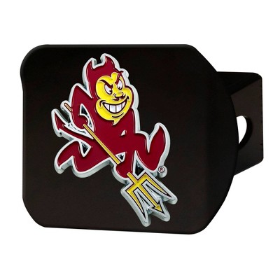 NCAA Arizona State Sun Devils University Metal Emblem Hitch Cover - Black