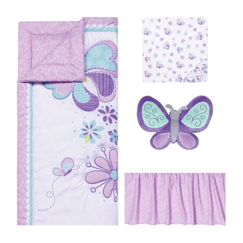 Sammy and Lou Butterfly Meadow Baby Nursery Crib Bedding Set - 4pc, 3 of 11