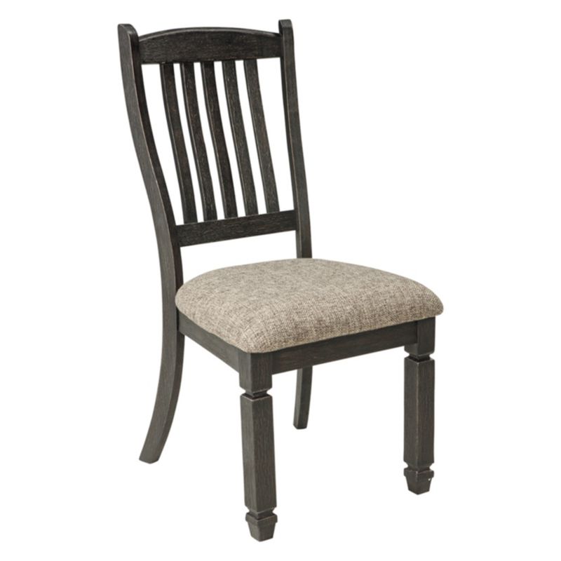 Set of 2 Tyler Creek Dining Upholstered Side Chair Brown/Black - Signature Design by Ashley, 1 of 7