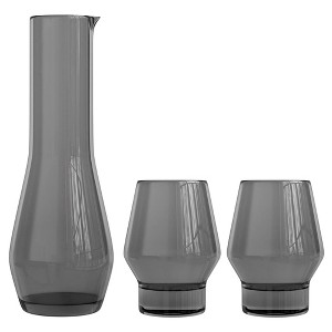 American Atelier 3 Piece Water Set, 34 oz Carafe and 2 Tumblers - Gray,Gray - 1 of 4