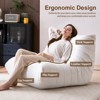 Inhand Brown Bean Bag Chair Big Sofa Beanbag Chair for Adults Bean Bag Lounger with Memory Foam Filled for Home,Apartment or Gaming Venue - 3 of 4
