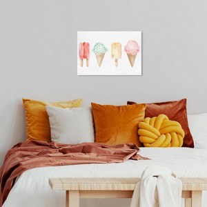 Wynwood Studio 24"x16" Ice Cream You Scream Wall Art: Modern Canvas, Food & Beverages Theme, Unframed - 1 of 3