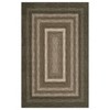 Braided Printed Pattern Rug, Soft Foldable Low Pile Non-Slip Floor Mat, Farmhouse Bordered Indoor Carpet for Living Room, Bedroom - 2 of 4