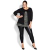 Avenue Women's Plus Size Alex Print Tunic - 3 of 4