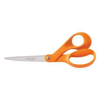 Fiskars 8" Premier Bent Sewing Scissors - Orange