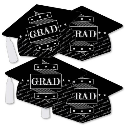 Big Dot of Happiness Graduation Cheers - Grad Cap Decorations DIY Graduation Party Essentials - Set of 20