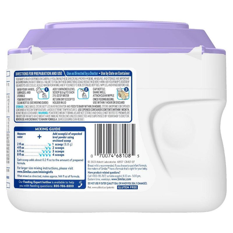 Similac Pro-Total Comfort Non-GMO Powder Infant Formula, 3 of 16