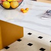 NicBex Dining Table for 4 Morden 43.3" Dining Room Table with Double Pedestal Base and Imitation Marble Top for Kitchen - 3 of 4